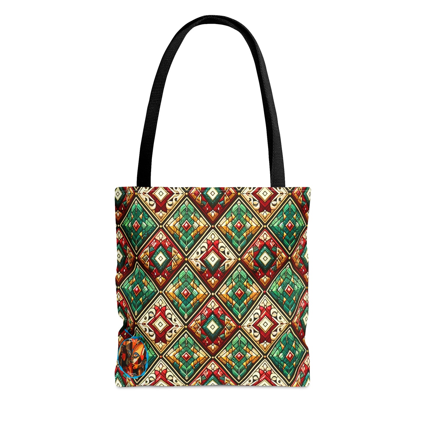 Bohemian Geometric Diamond Pattern Tote Bag