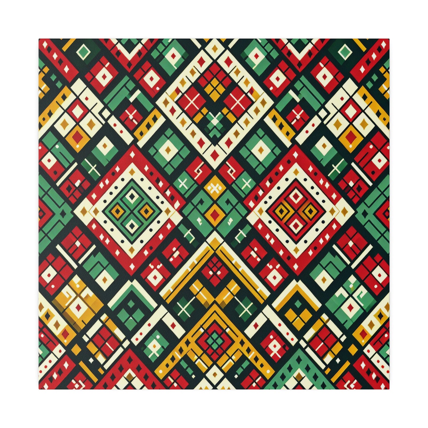 Geometric Tribal Canvas - Canvas