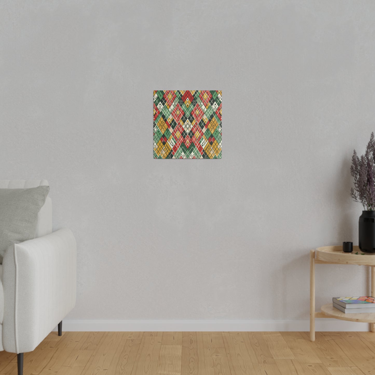 Retro Geometric Canvas - Canvas