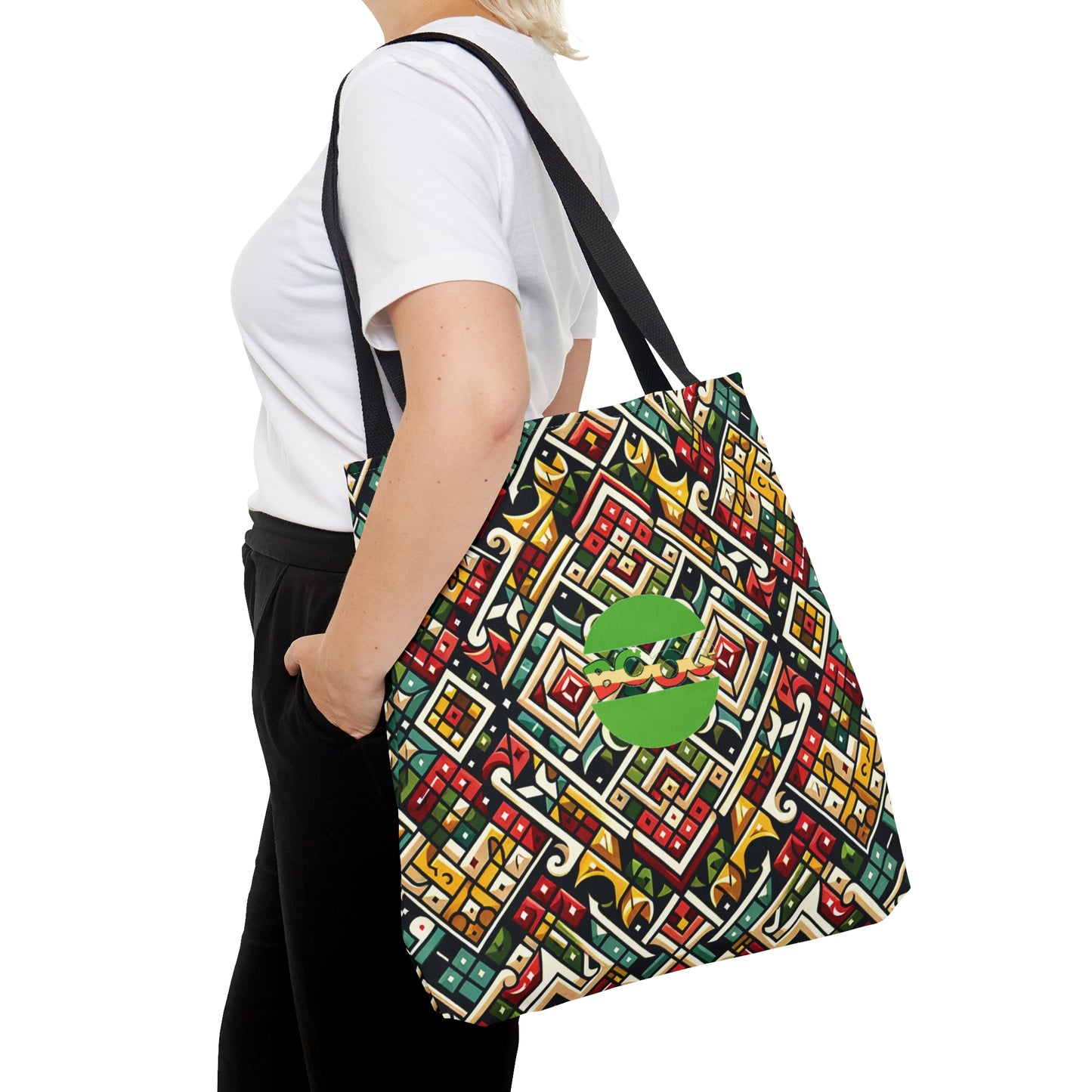 Vibrant Geometric Mosaic Tote Bag