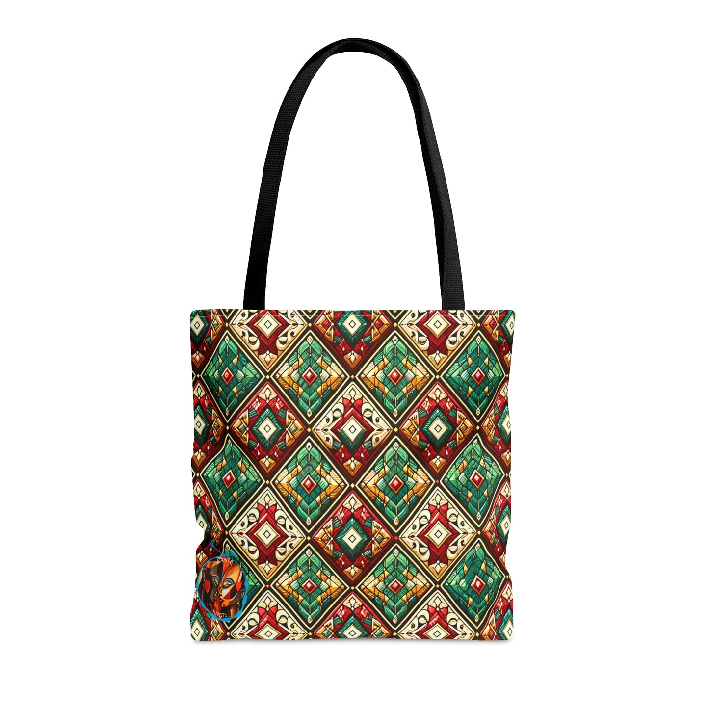 Bohemian Geometric Diamond Pattern Tote Bag