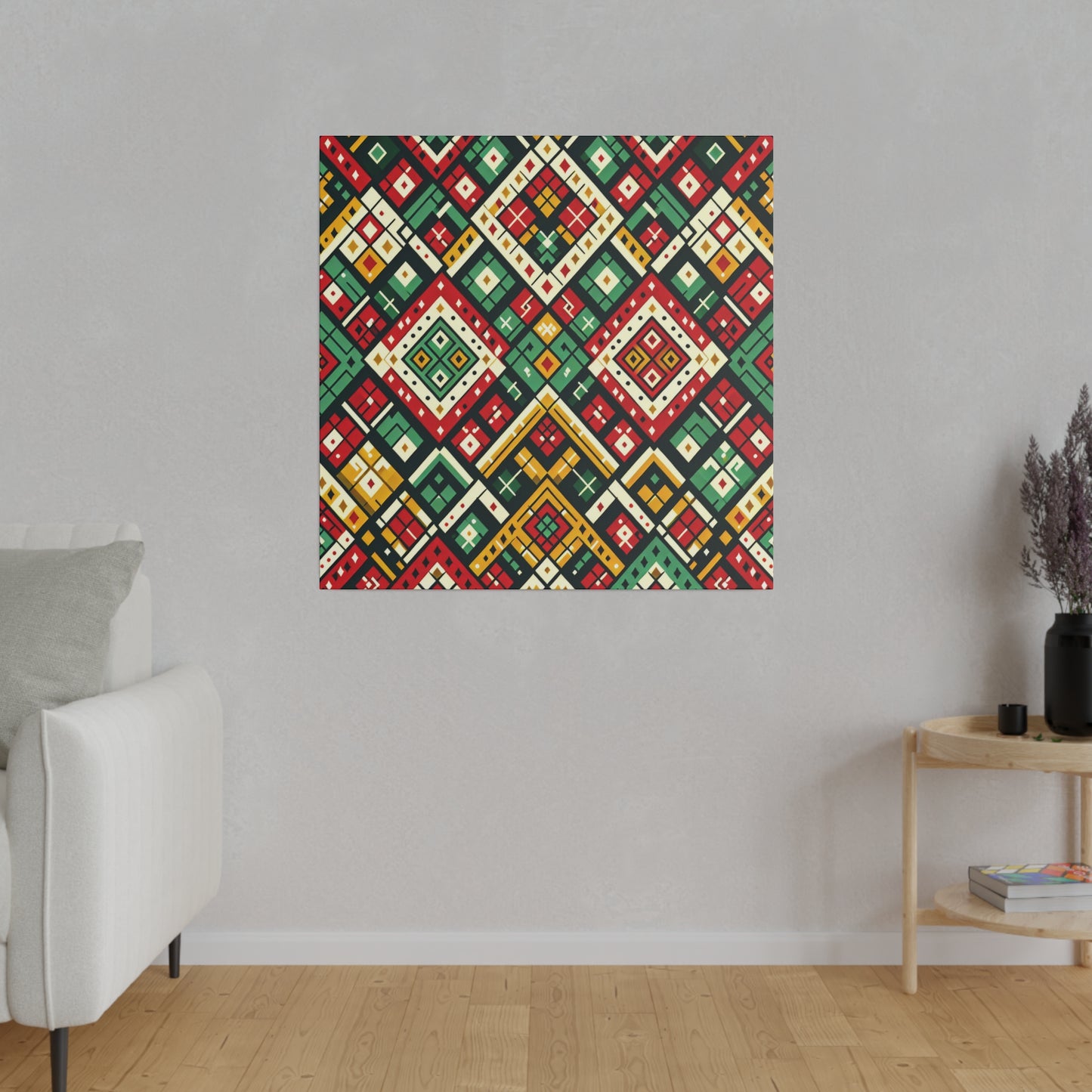 Geometric Tribal Canvas - Canvas