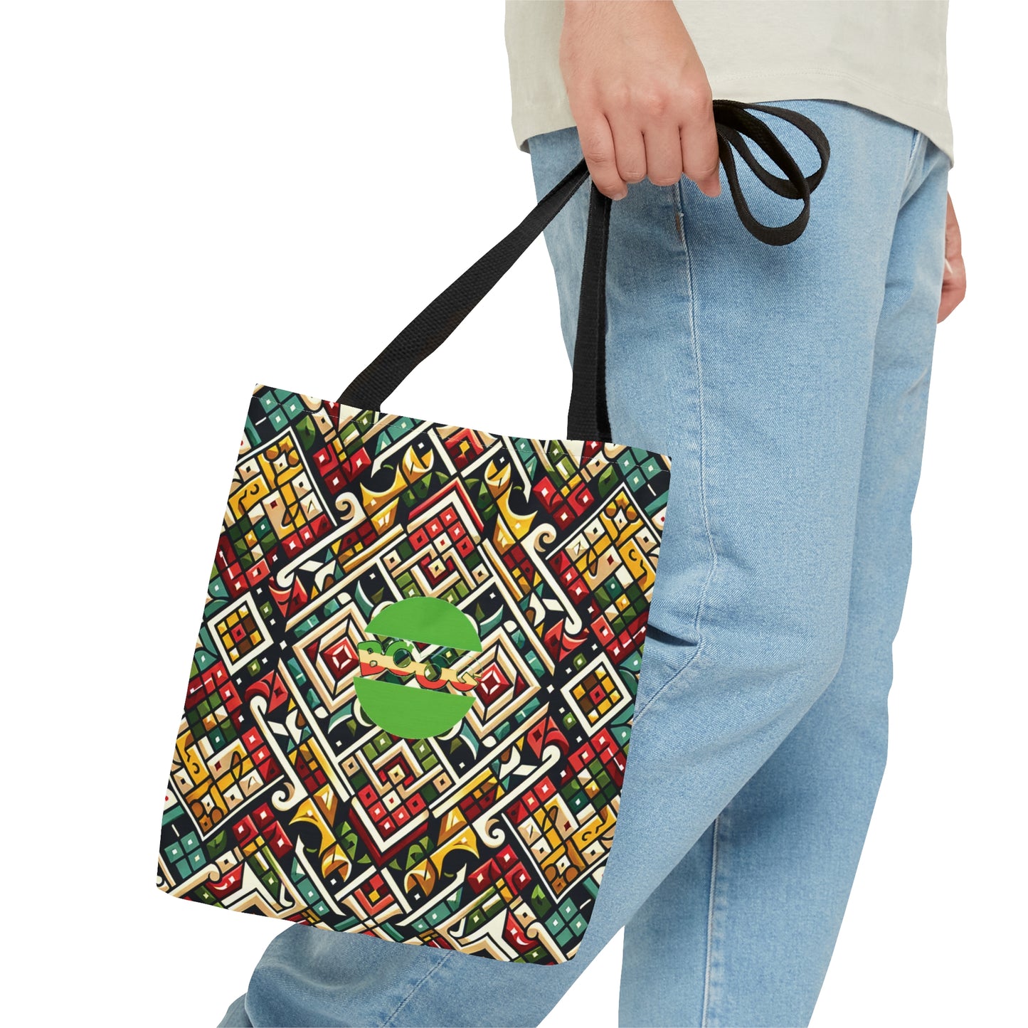 Vibrant Geometric Mosaic Tote Bag