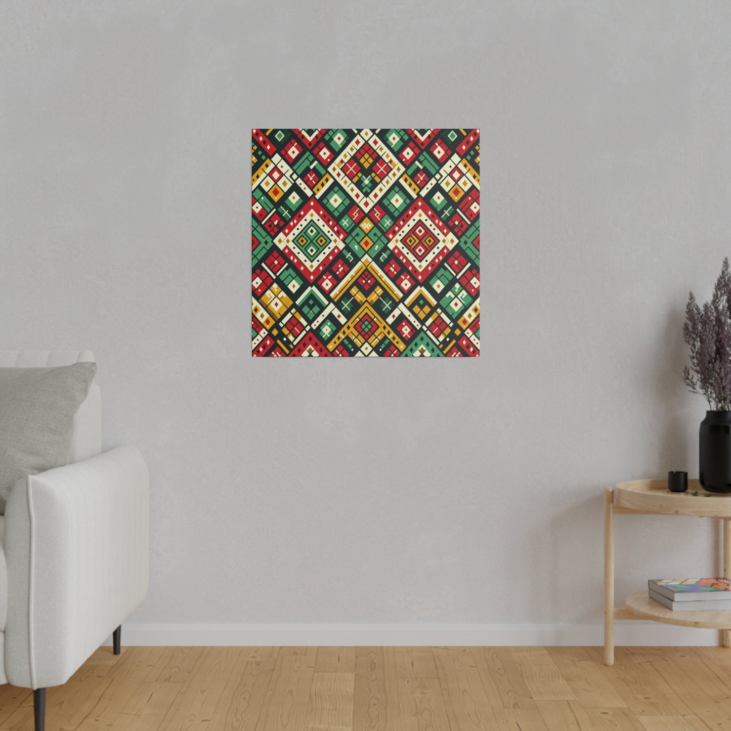 Geometric Tribal Canvas - Canvas