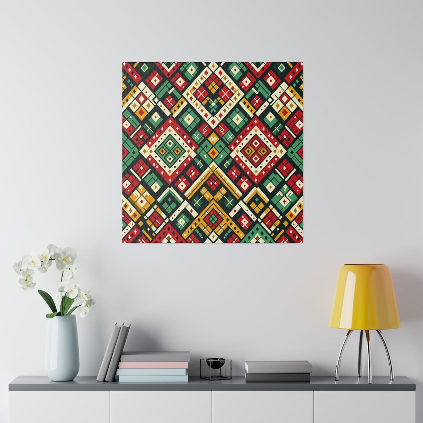 Geometric Tribal Canvas - Canvas