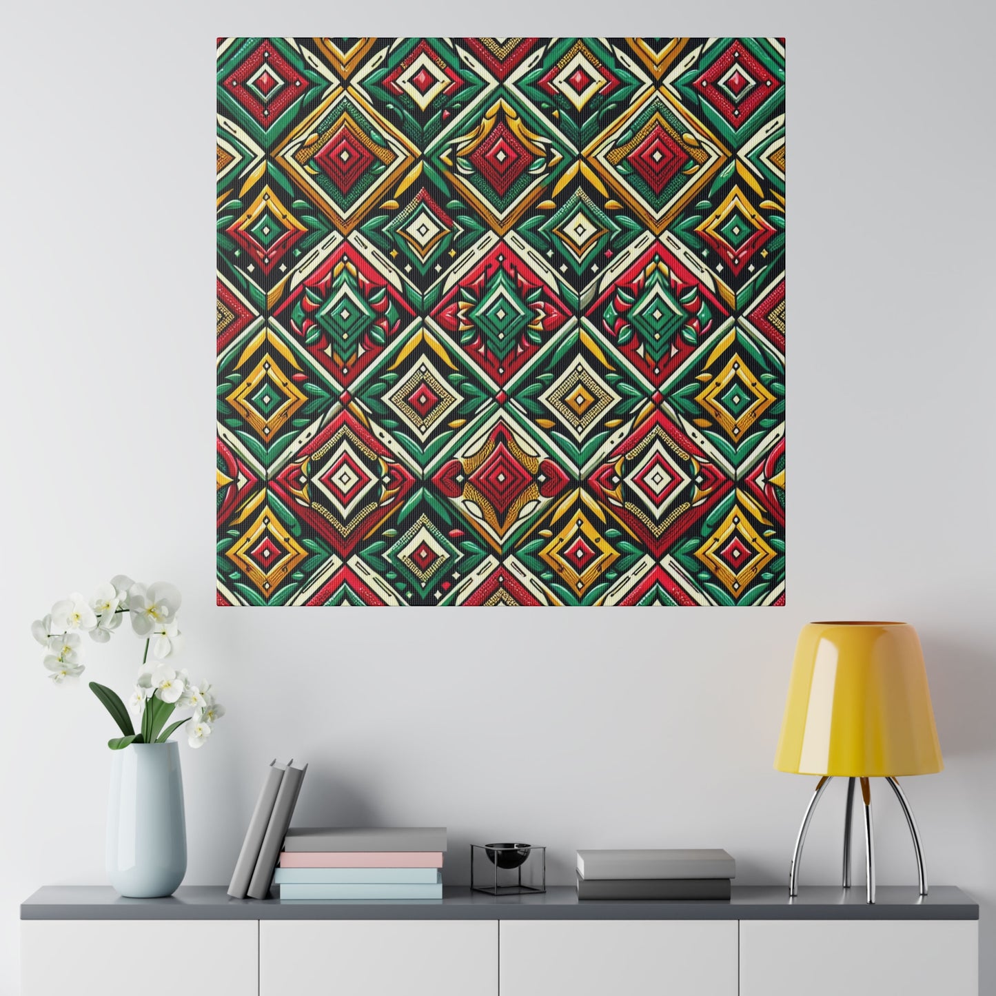 Tribal Geometric Canvas - Canvas