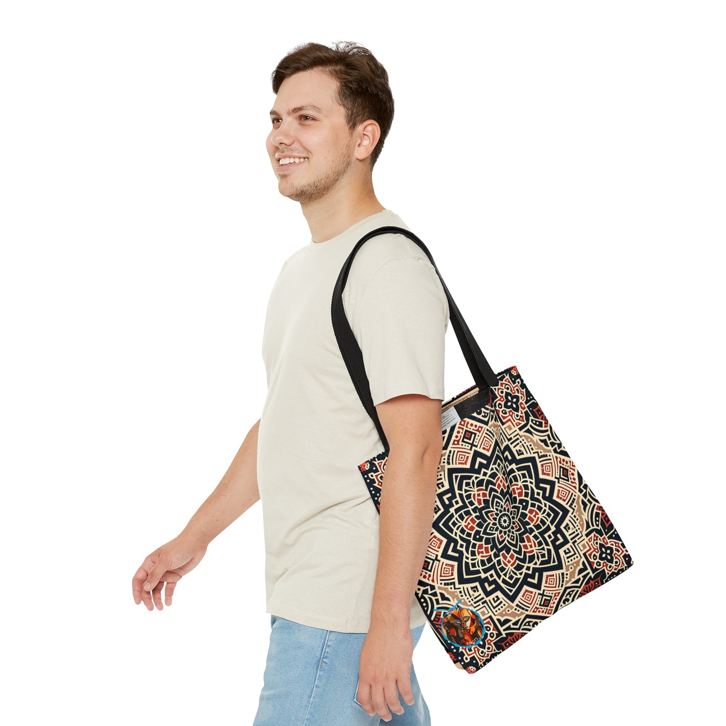 Bohemian Mandala Intricate Design Spacious Tote Bag