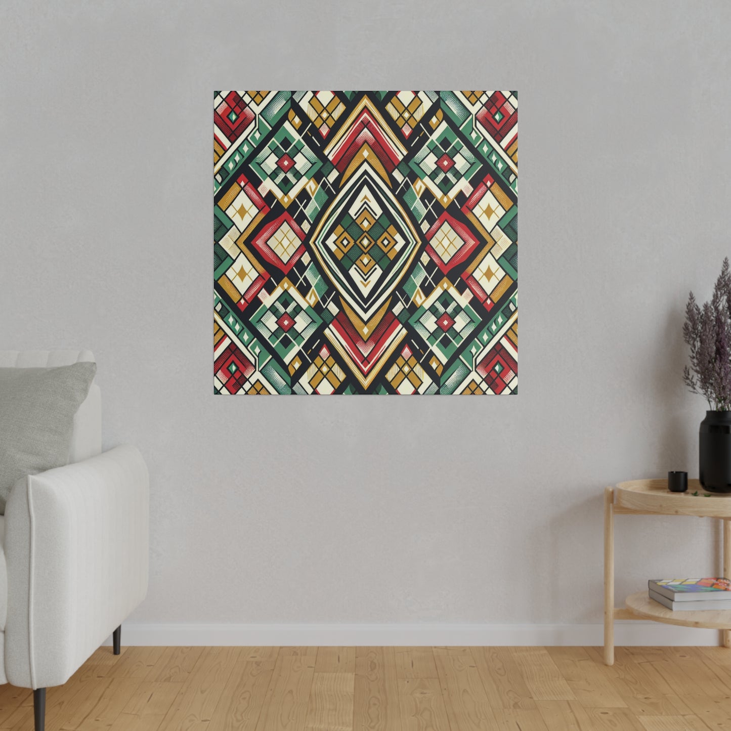 Geometric Tribal Canvas - Canvas