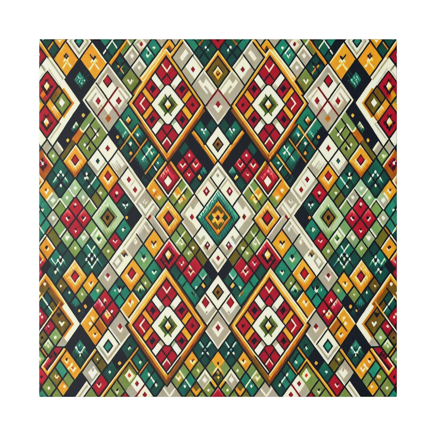 Geometric Kaleidoscope Canvas - Canvas