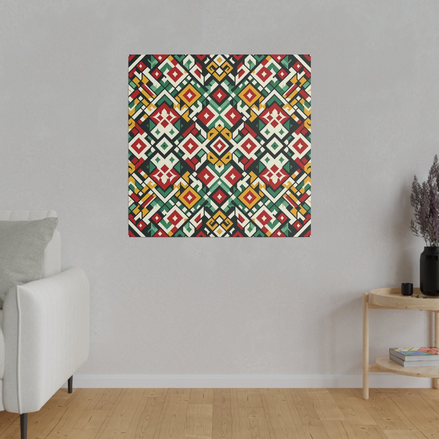 Vibrant Geometric Canvas Art - Canvas