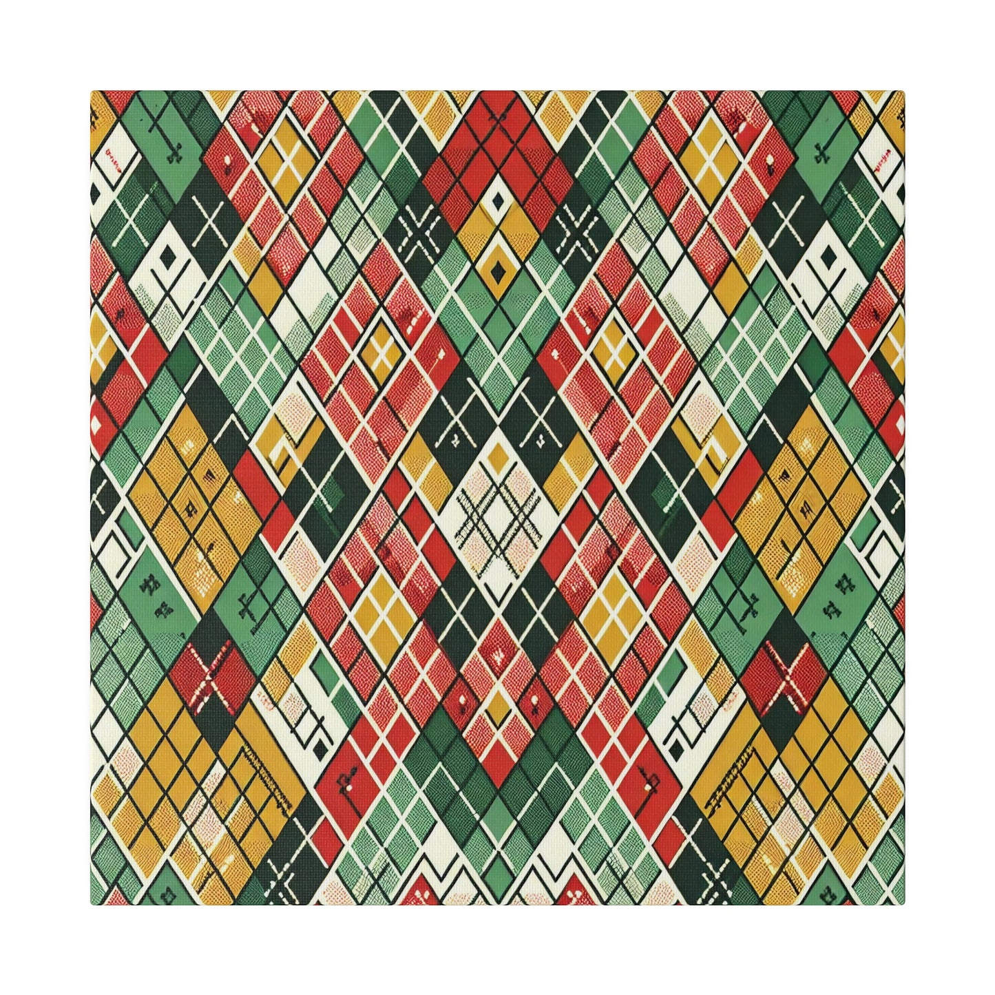Retro Geometric Canvas - Canvas