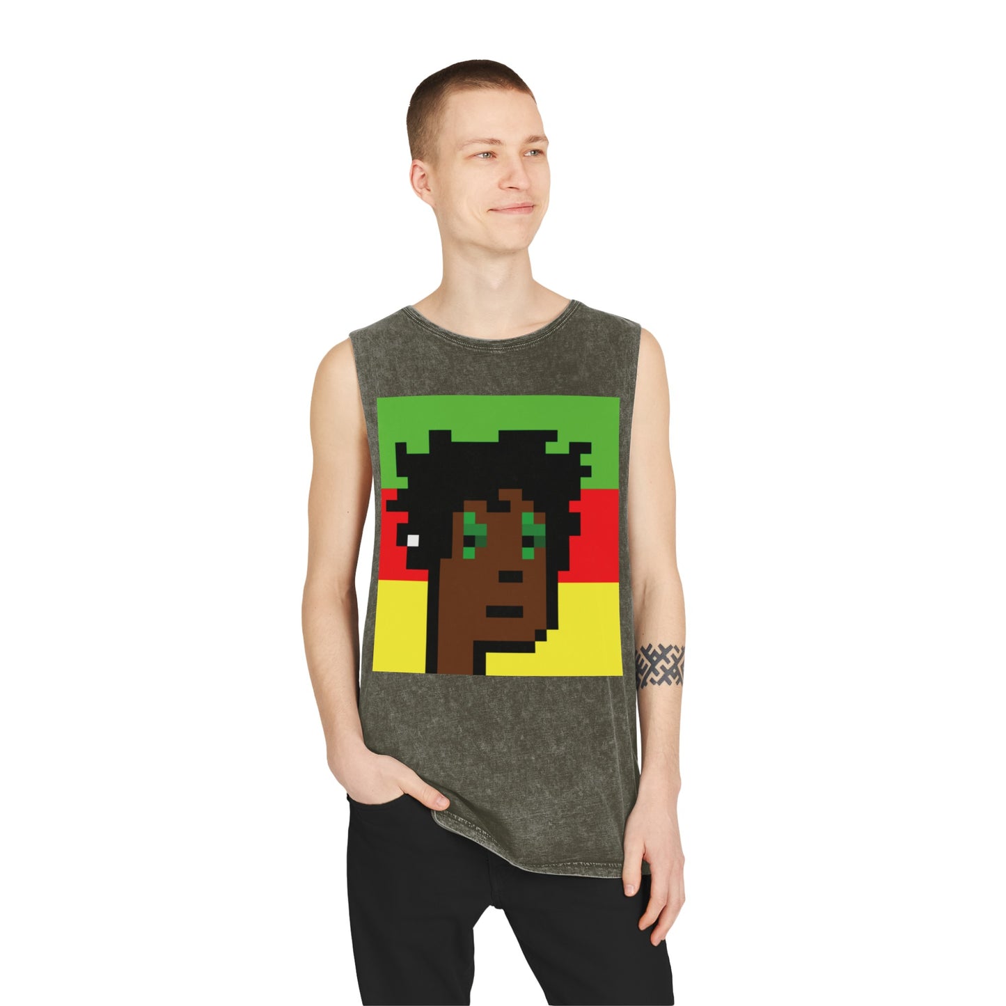 Ras Punk unisex Stonewash Tank Top