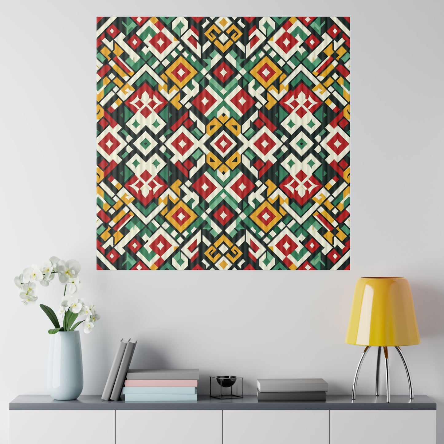 Vibrant Geometric Canvas Art - Canvas