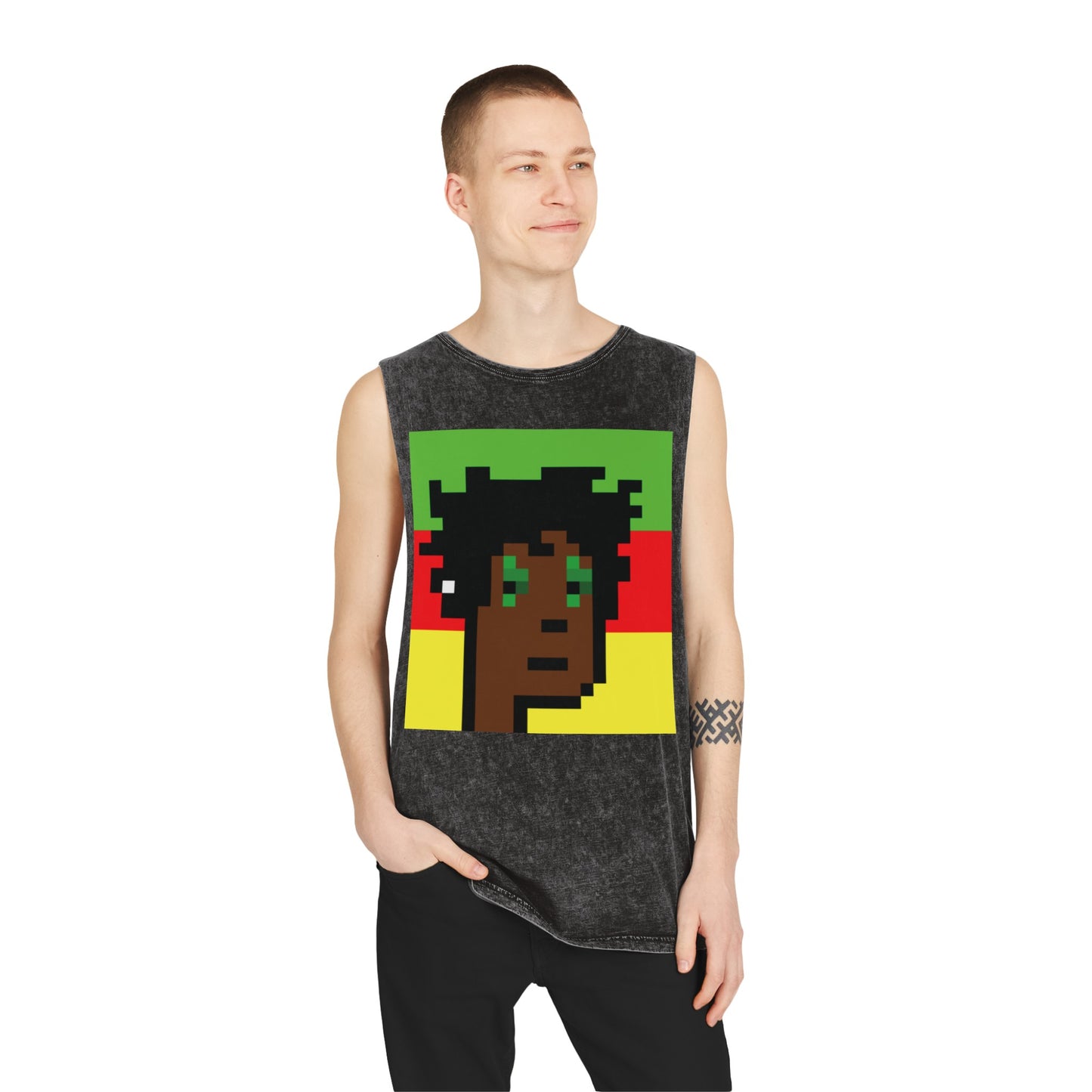 Ras Punk unisex Stonewash Tank Top