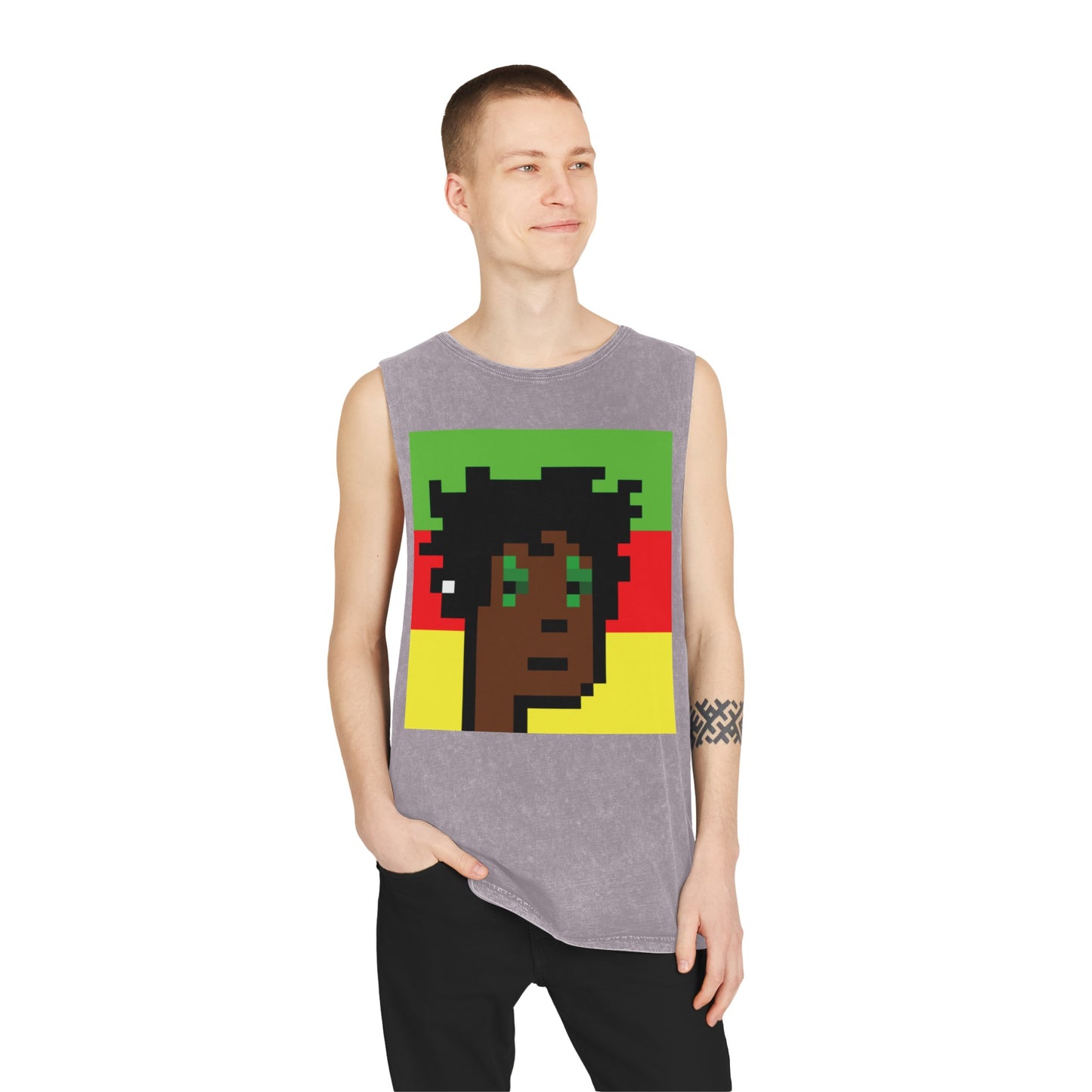 Ras Punk unisex Stonewash Tank Top