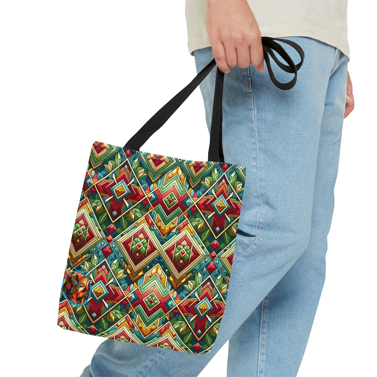 Vibrant Geometric Mosaic Tote Bag