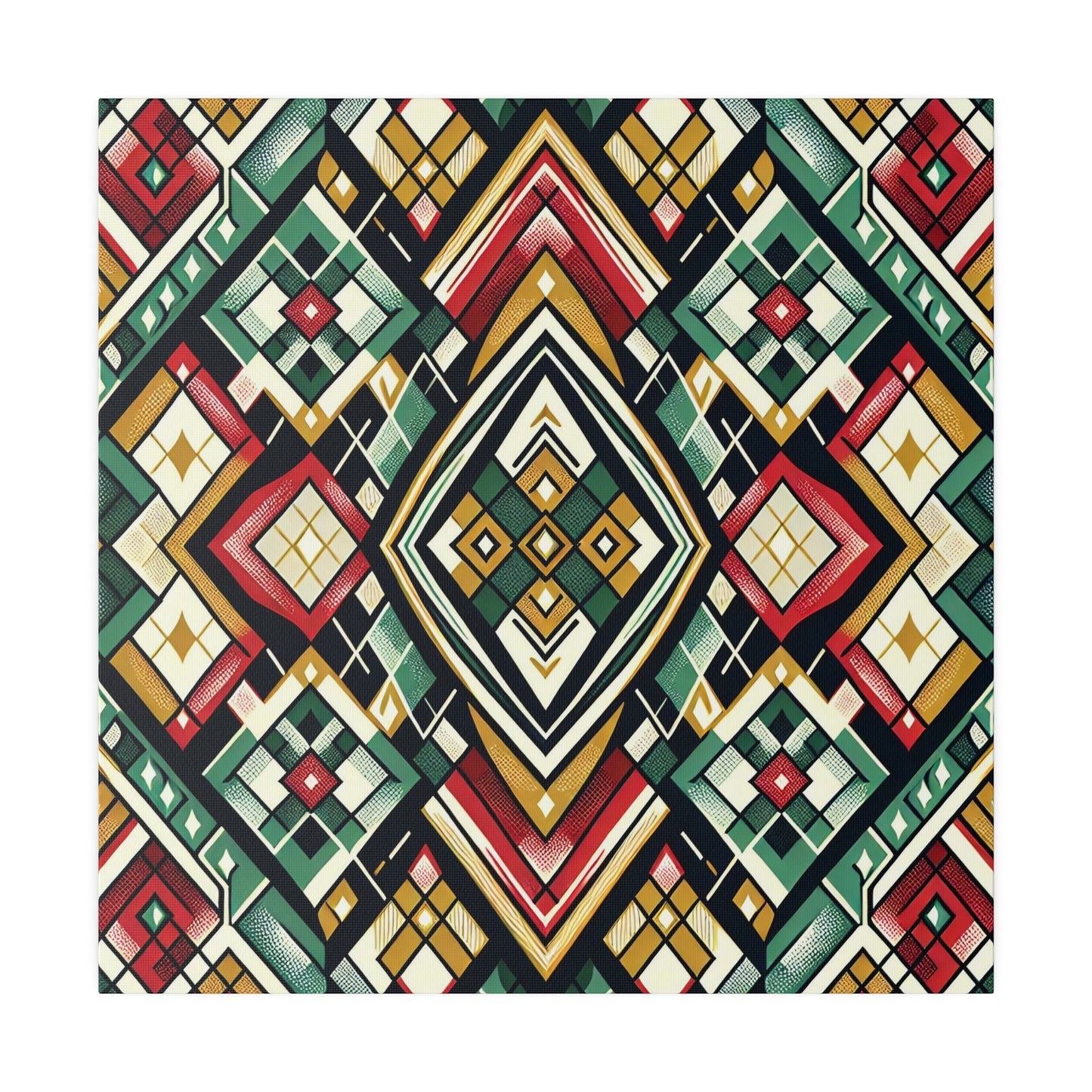 Geometric Tribal Canvas - Canvas