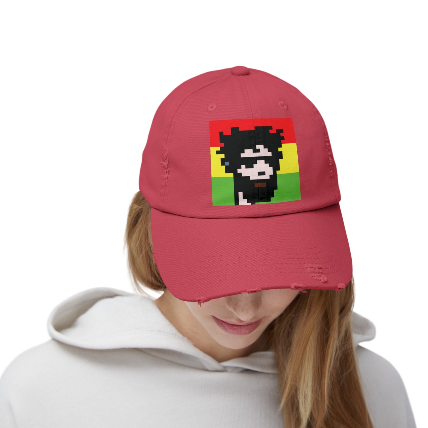 Rasta Vibes Distressed Cap - Unisex