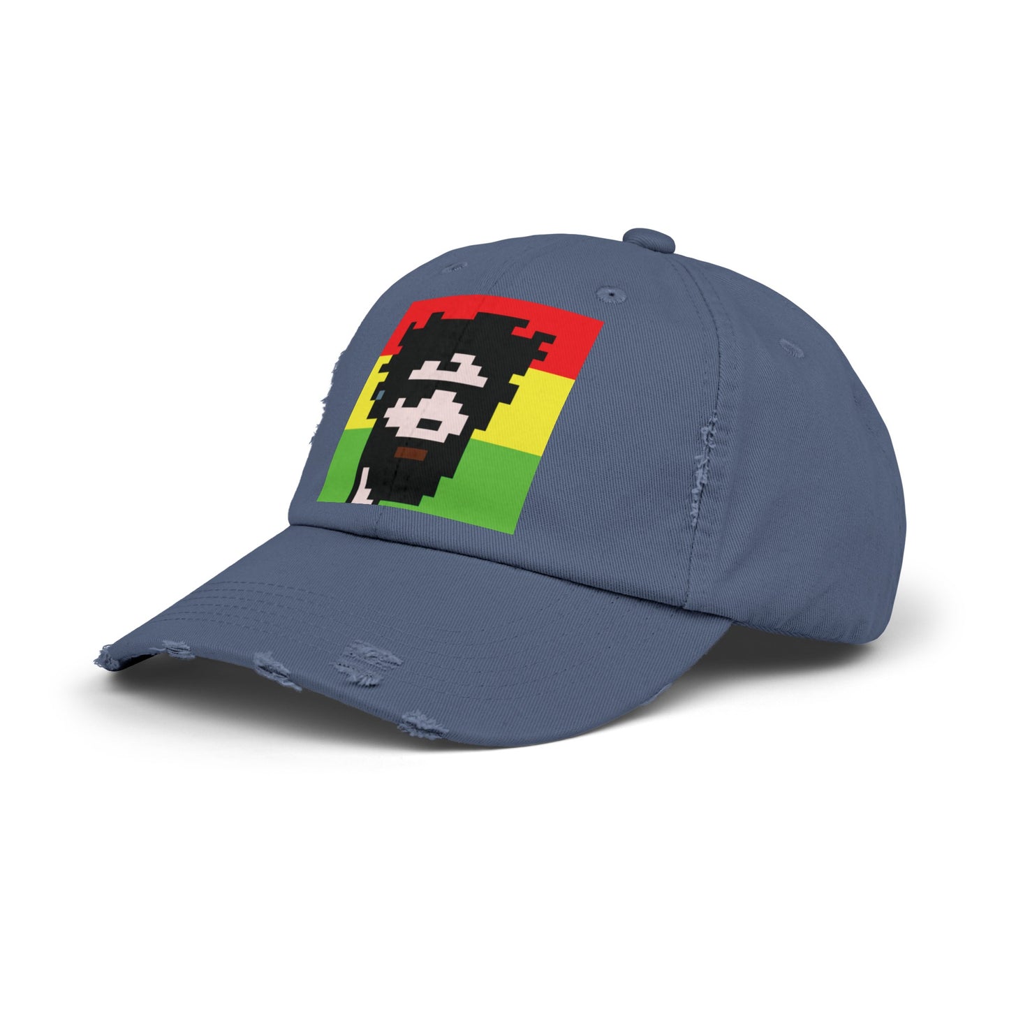 Rasta Vibes Distressed Cap - Unisex