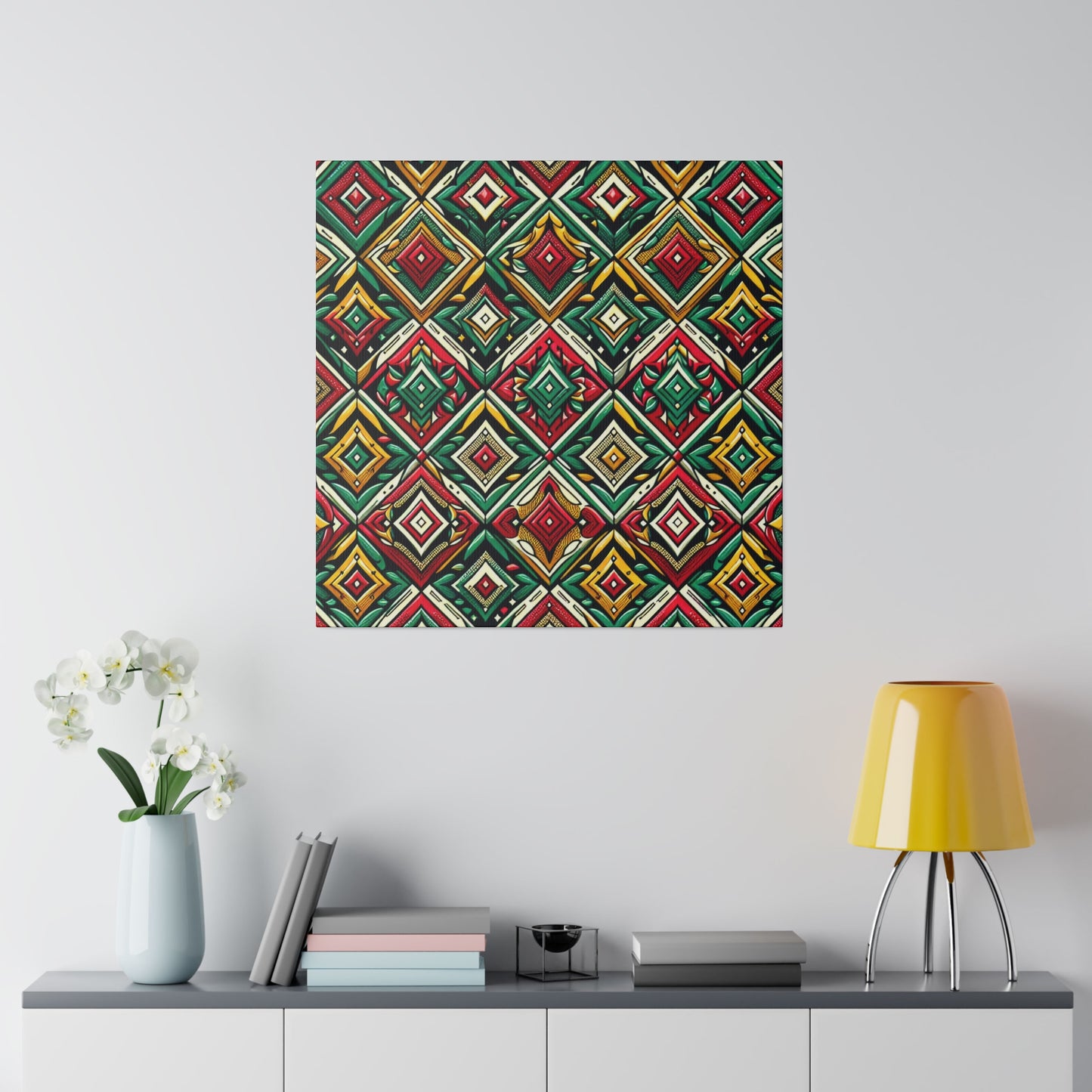 Tribal Geometric Canvas - Canvas