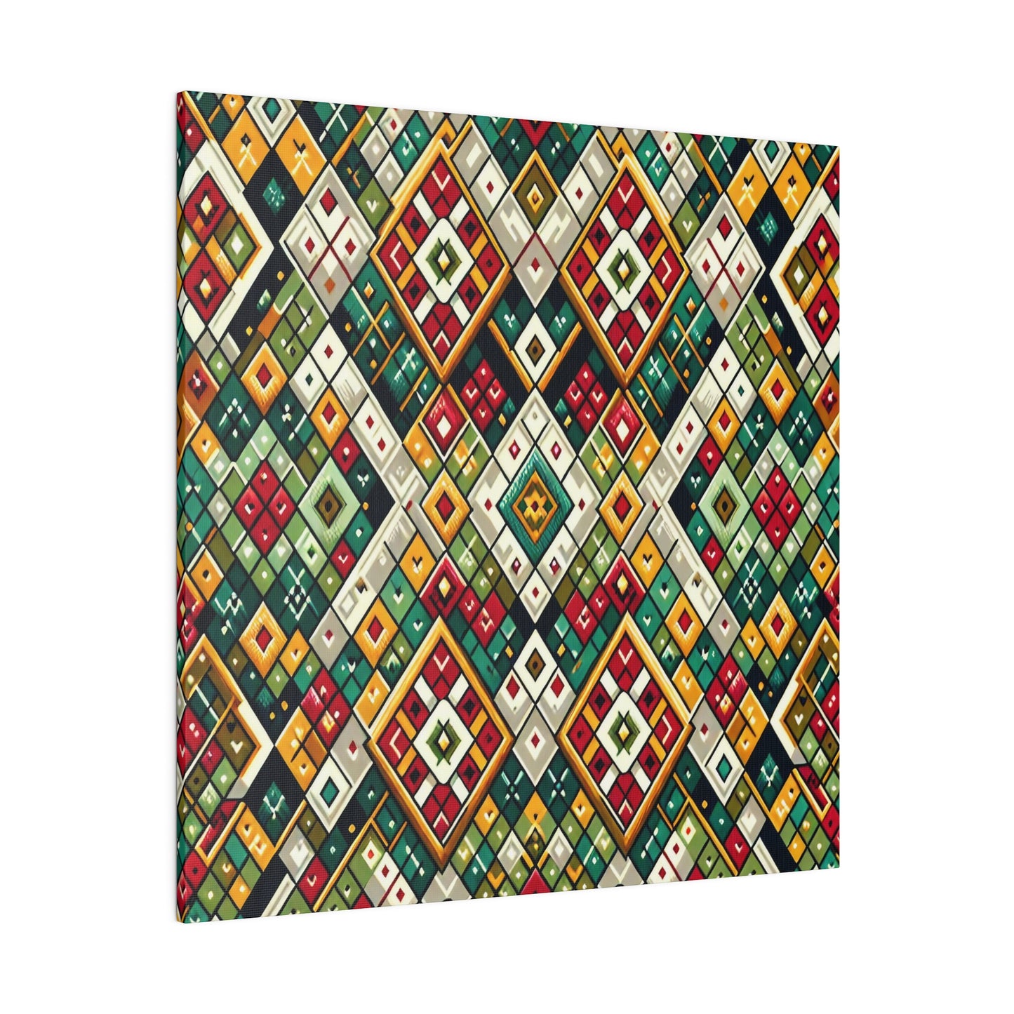 Geometric Kaleidoscope Canvas - Canvas