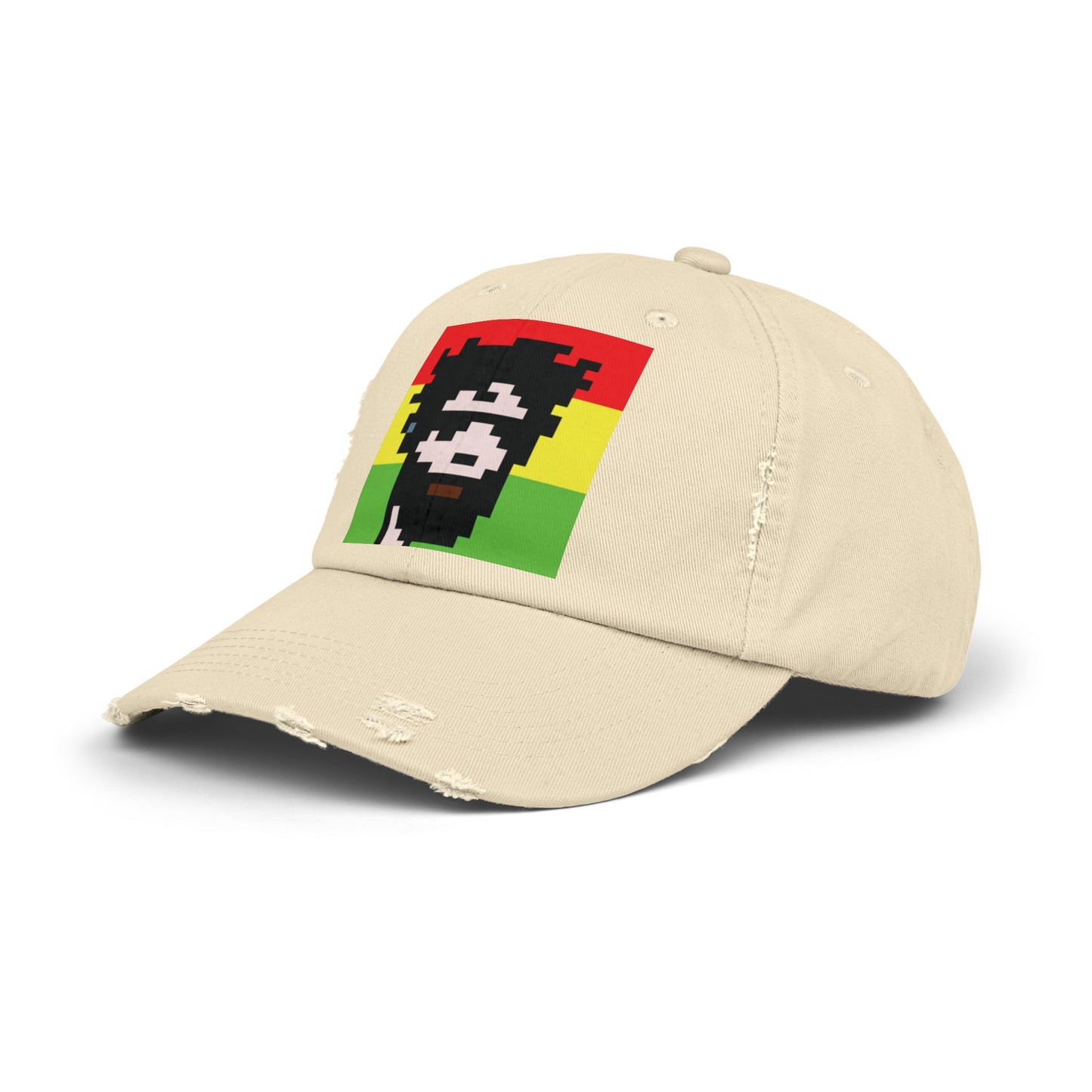 Rasta Vibes Distressed Cap - Unisex