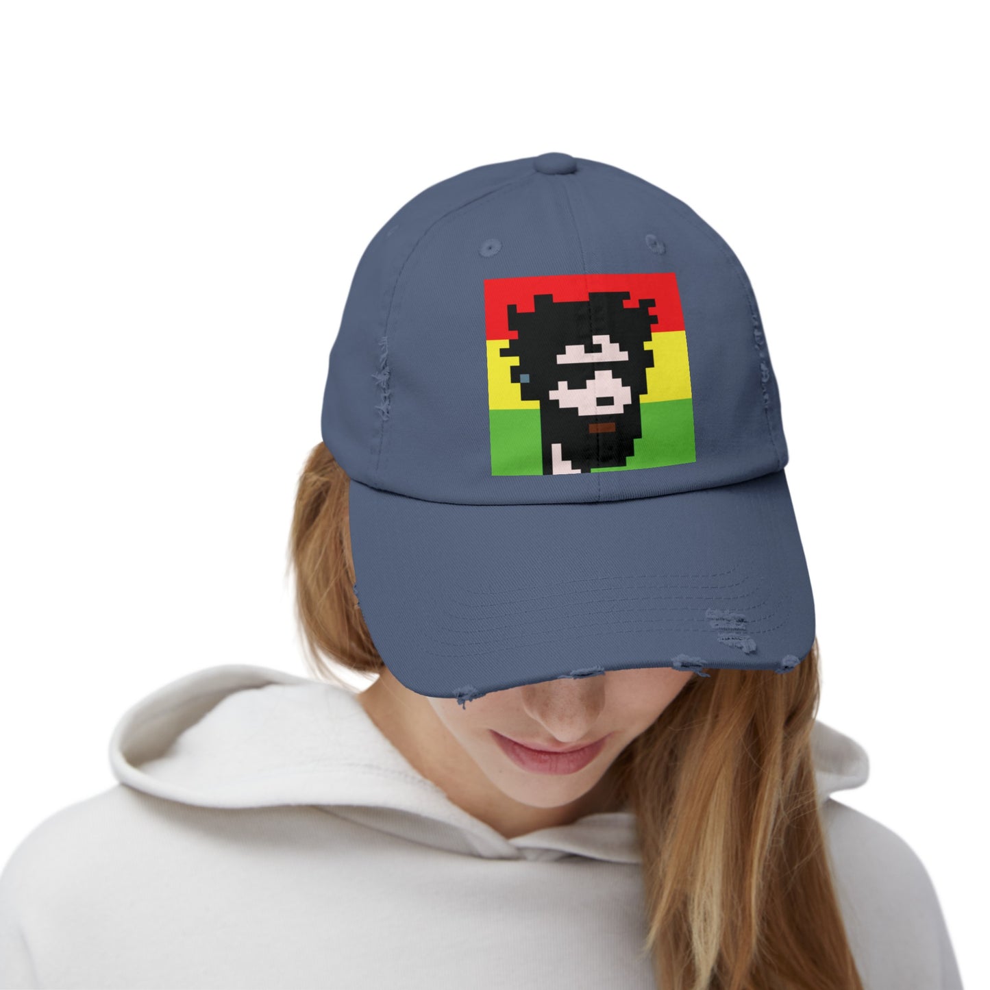 Rasta Vibes Distressed Cap - Unisex