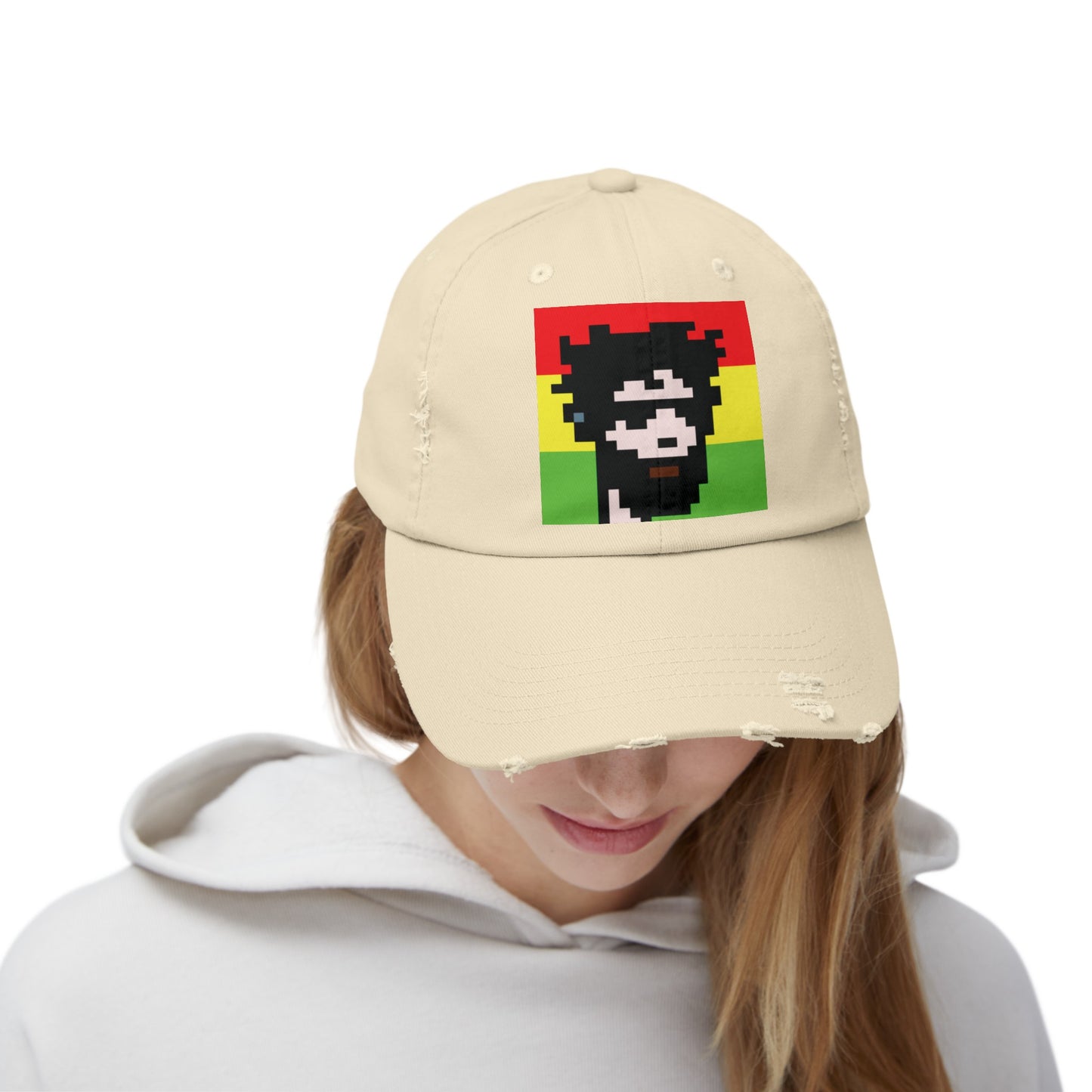 Rasta Vibes Distressed Cap - Unisex