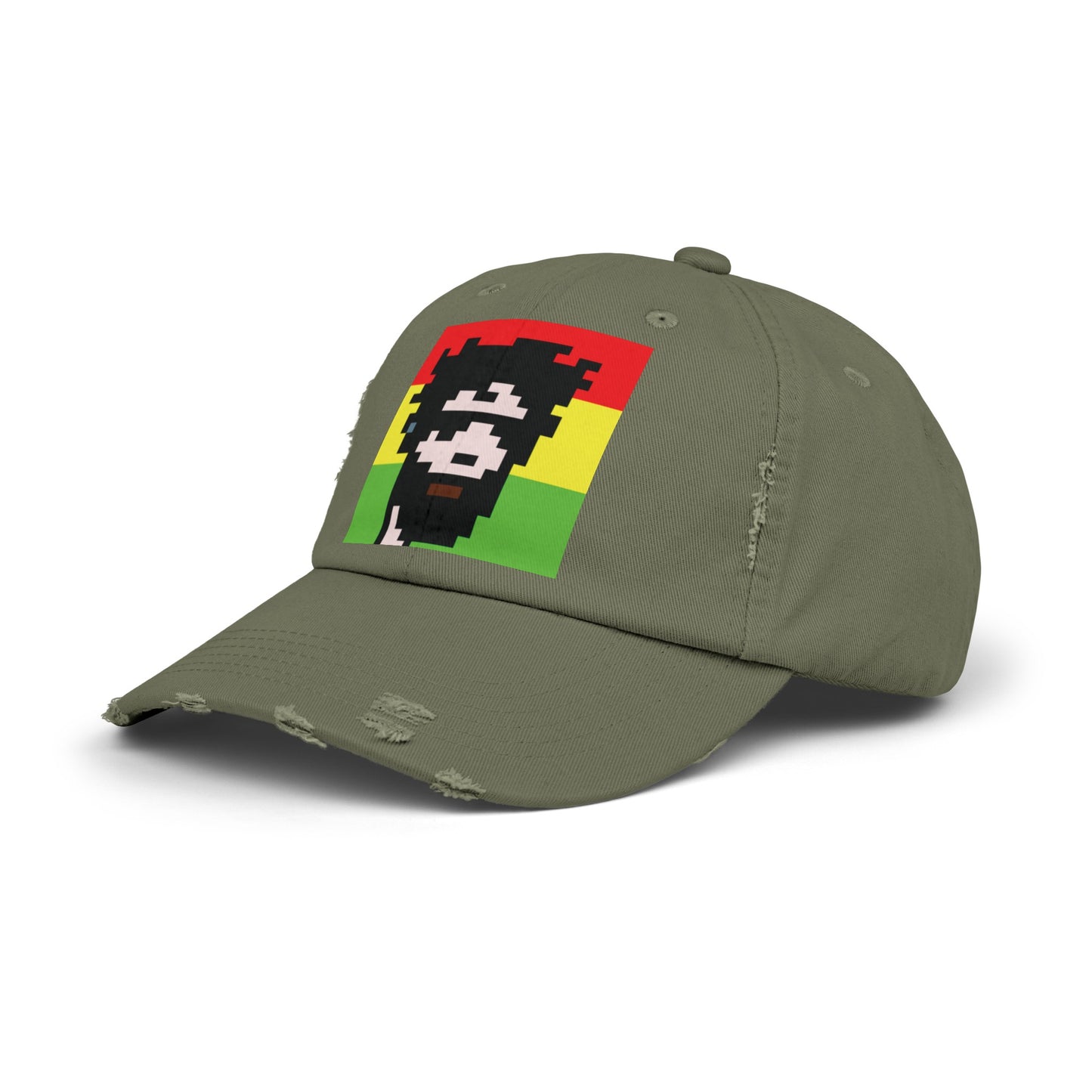 Rasta Vibes Distressed Cap - Unisex