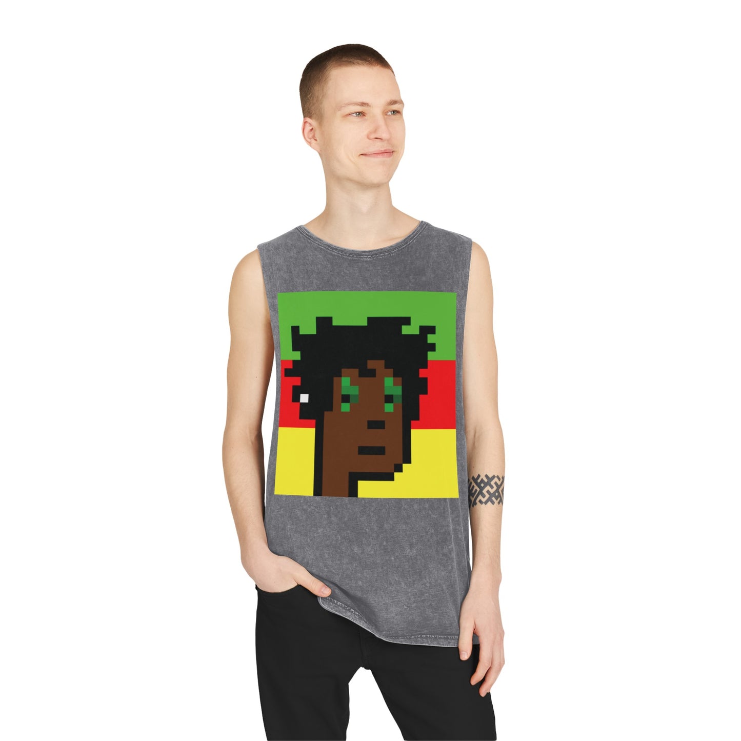 Ras Punk unisex Stonewash Tank Top