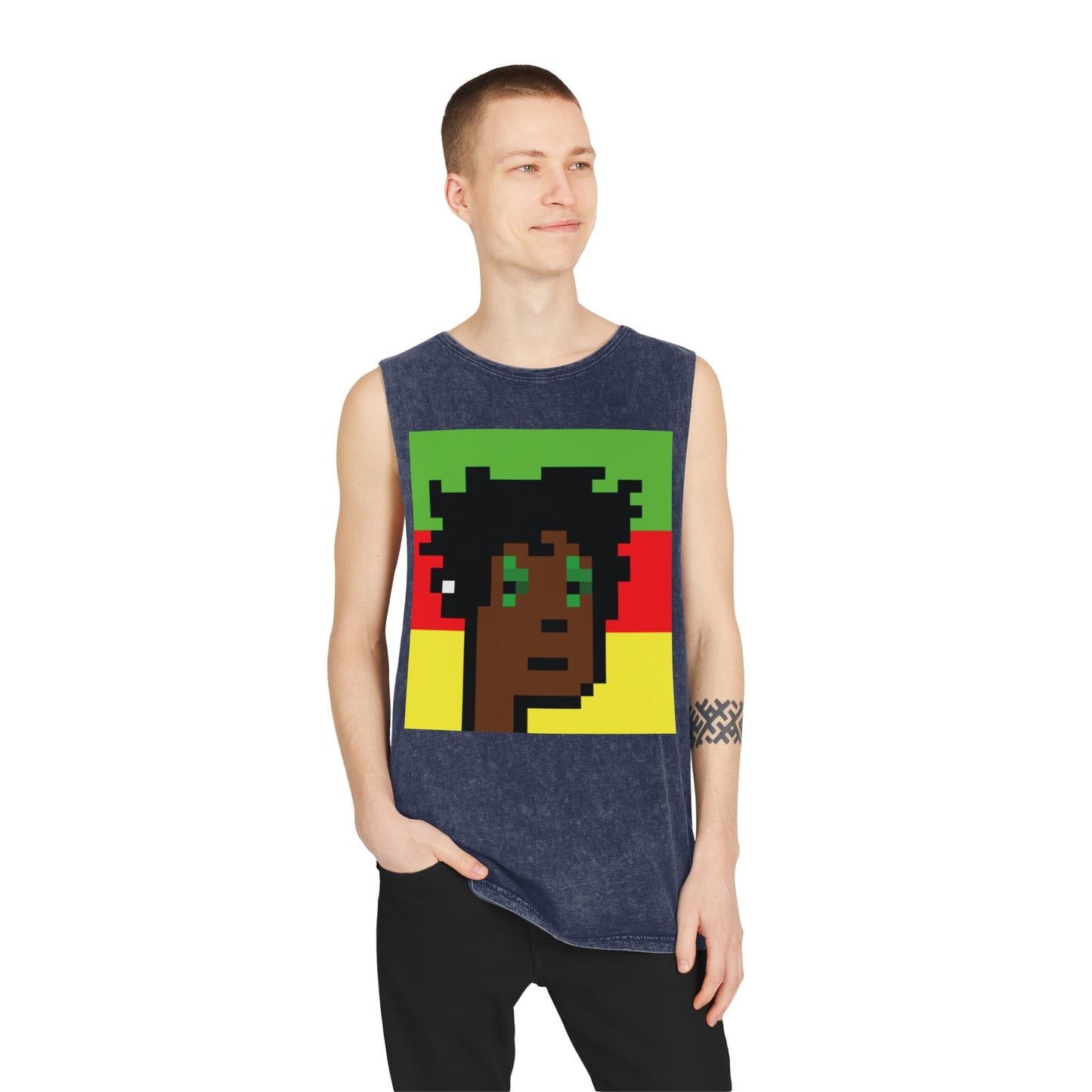 Ras Punk unisex Stonewash Tank Top